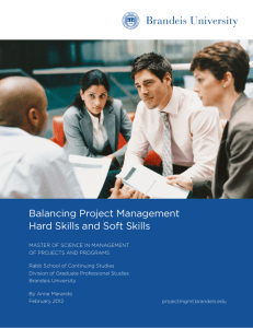 Balancing Project Management Hard Skills and Soft Skills