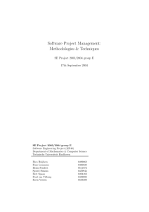 Software Project Management: Methodologies