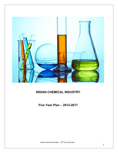 INDIAN CHEMICAL INDUSTRY Five Year Plan