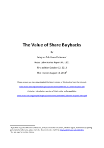 The Value of Share Buybacks