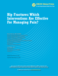 Hip Fractures: Which Interventions Are Effective For