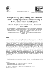 Strategic voting, party activity, and candidate effects