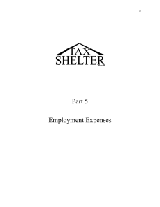 Part 5 Employment Expenses