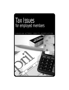 Tax brochure for employed members