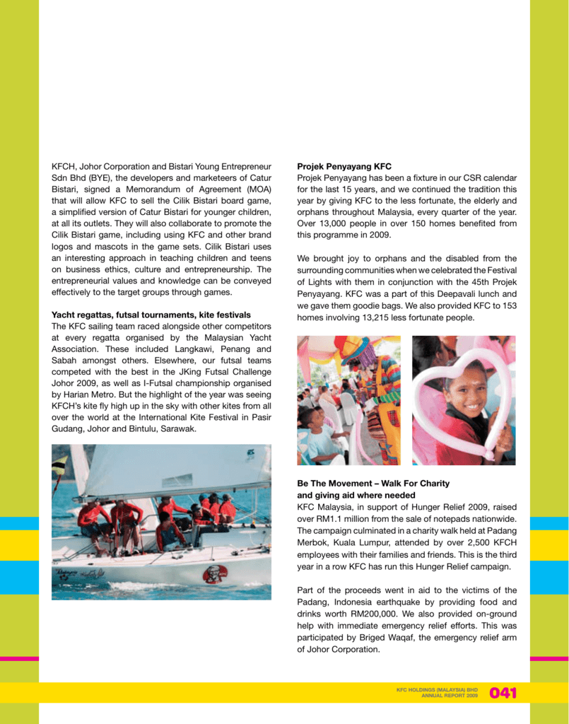 kfc malaysia annual report