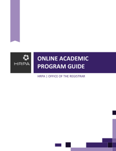 Online Academic Program Guide