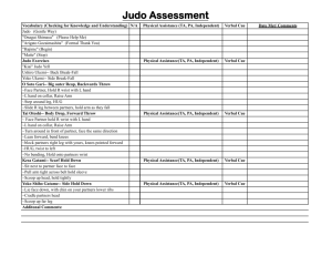 Judo Assessment - Camp Abilities