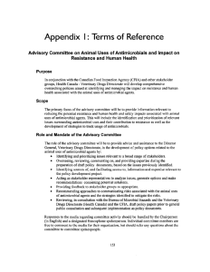 Appendix I : Terms of Reference