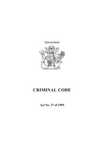 Criminal Code - Queensland Legislation