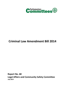 Criminal Law Amendment Bill 2014