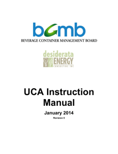UCA Instruction Manual