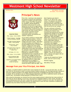 Westmont High School Newsletter