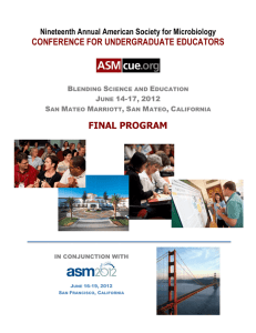 ASMCUE 2012 Final Program