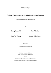 Online Enrollment and Administration System