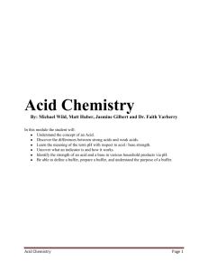 Acid Chemistry