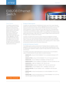 EX8208 Ethernet Switch