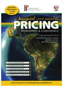 Inaugural LATIN AMERICAN WORKSHOPS & CONFERENCE