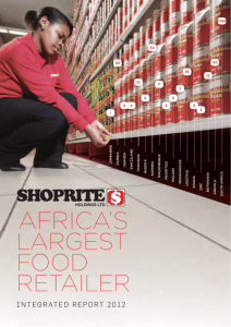 AFRICA'S - Shoprite Holdings