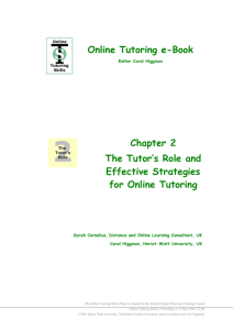 Online Tutoring e-Book