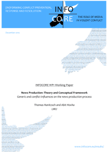 News Production: Theory and Conceptual Framework