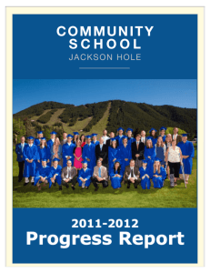 Progress Report - Jackson Hole Community School