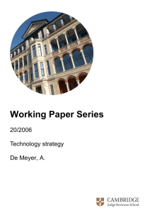 PDF - Technology strategy - working paper