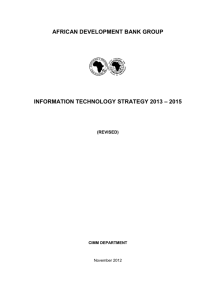 2013-2015 - Information Technology Strategy