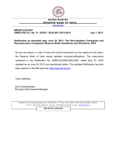 Notification as amended upto June 30, 2013