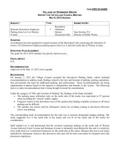 Manager's Memo Template - Village of Downers Grove