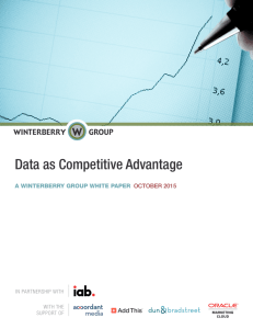 Data as Competitive Advantage