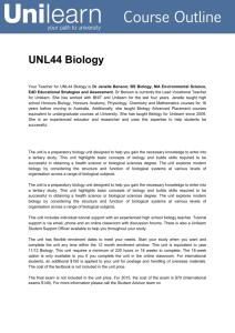 UNL44 Biology
