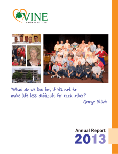 Annual Report - VINE Faith in Action