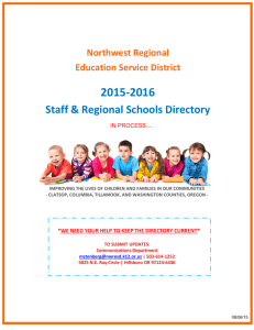 Staff & Regional Schools Directory - NWRESD Home