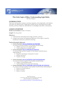 This Little Light of Mine: Understanding Light Bulbs