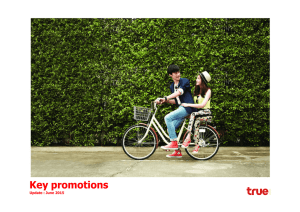 Key promotions - True Corporation Public Company Limited