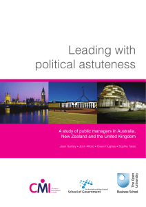 Leading with political astuteness