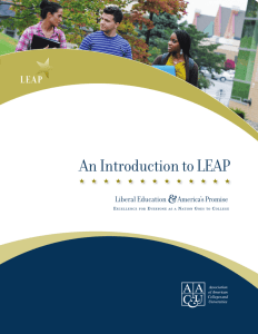 An Introduction to LEAP - Association of American Colleges
