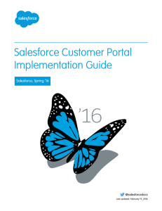 Salesforce Customer Portal Implementation Guide