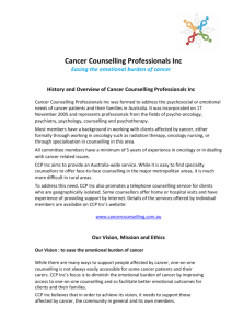 Cancer Counselling Professionals Inc