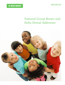 National Group Roster and Delta Dental Addresses