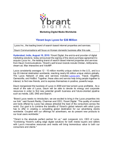 Ybrant Digital Buys Lycos