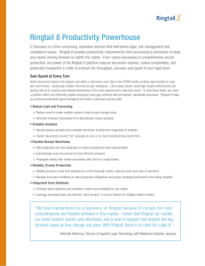 Ringtail 8 Productivity Powerhouse