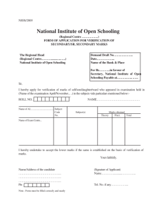 National Institute of Open Schooling - NIOS