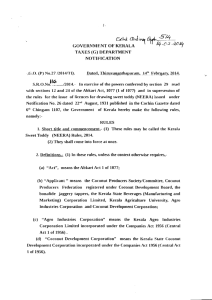 (NEERA) Rules, 2014 - Coconut Development Board