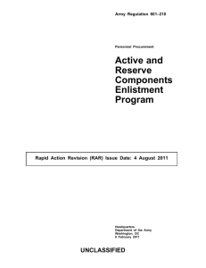 Active and Reserve Components Enlistment Program
