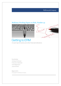 Getting to ERM - McKinsey & Company