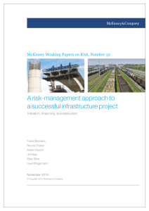 A risk-management approach to a successful infrastructure project