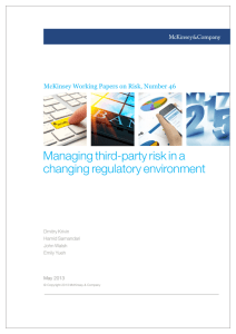 Managing third-party risk in a changing regulatory environment