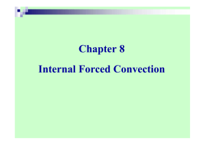 Chapter 8 Internal Forced Convection
