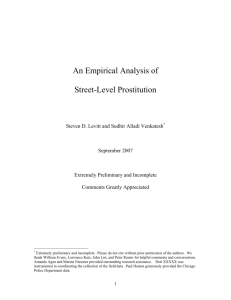 An Empirical Analysis of Street-Level Prostitution